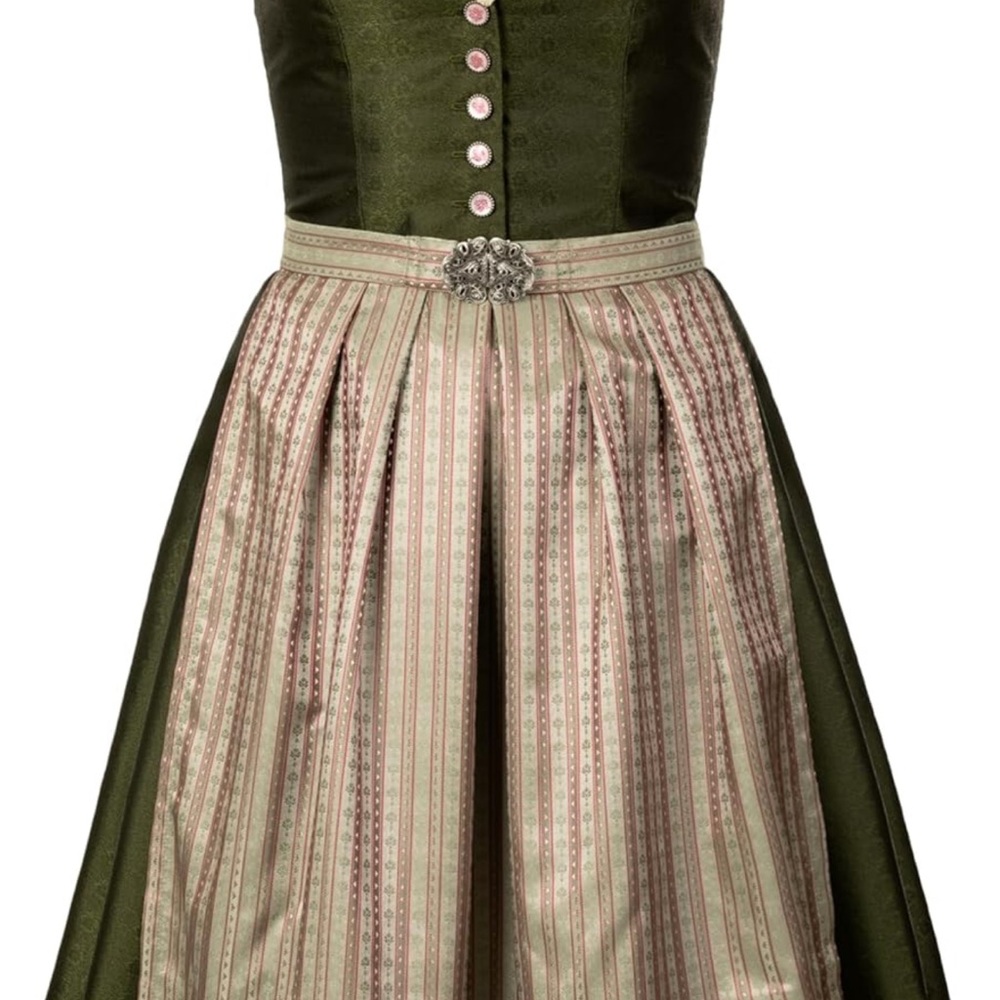 Bavarian Women's Designer Midi Dirndl Adele Dress 2-Pieces